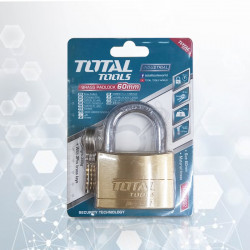 Total Brass Pad Lock 70mm - Code:12986