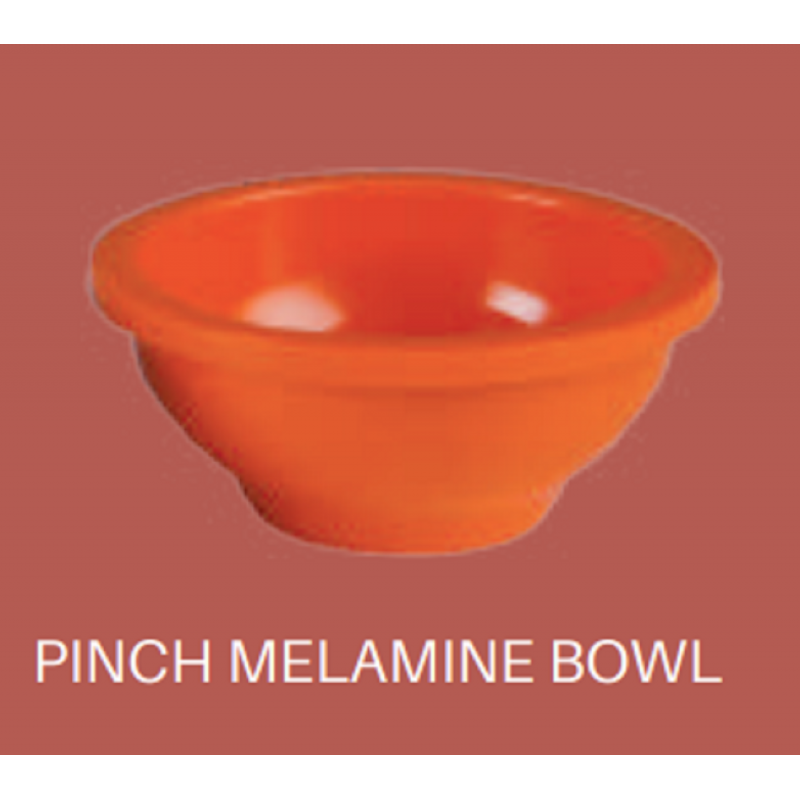 Pinch Melamine Bowl - Orange   brand Italiano